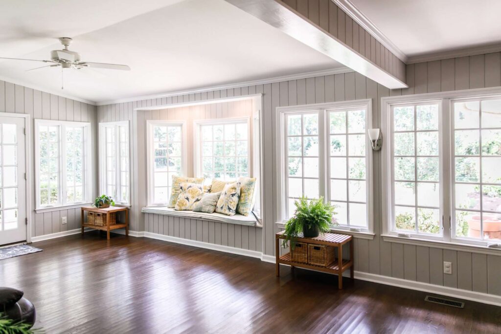 Interior of a home with new windows