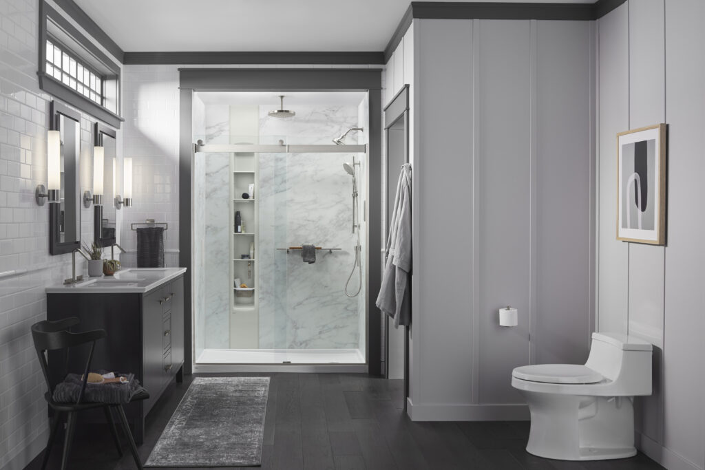 freshly remodeled bathroom
