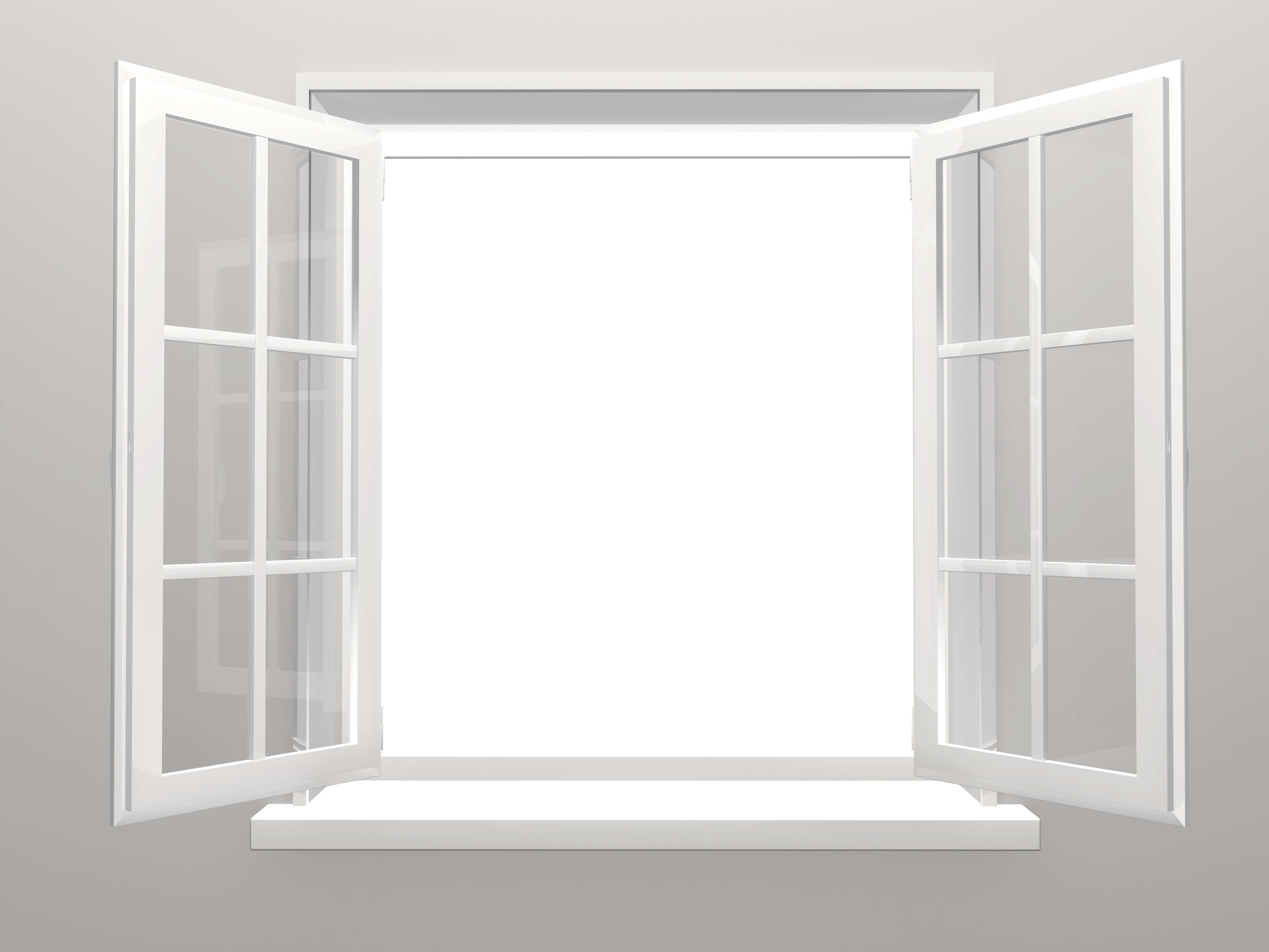 3D illustration of a window