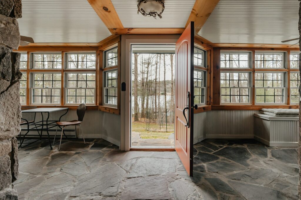 rustic sunroom