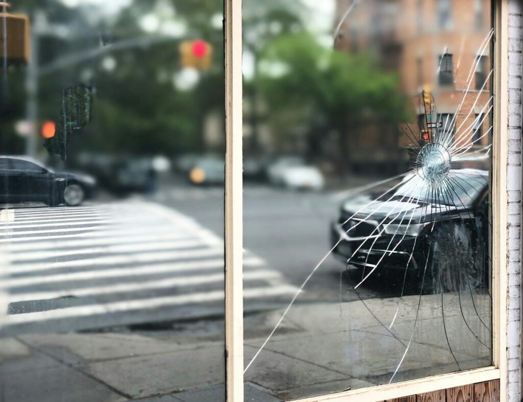 broken window