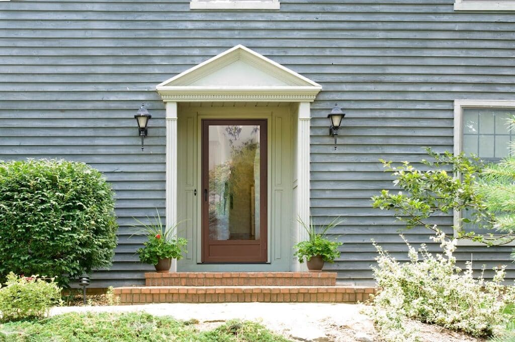 wood front door